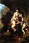 The Kill Paintings - Medea about to Kill her Children by Eugene Delacroix
